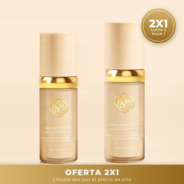 2 X 1 Base de Maquillaje Adaptable 4 en 1 - Cobertura Natural, Hidratación y SPF50 2
