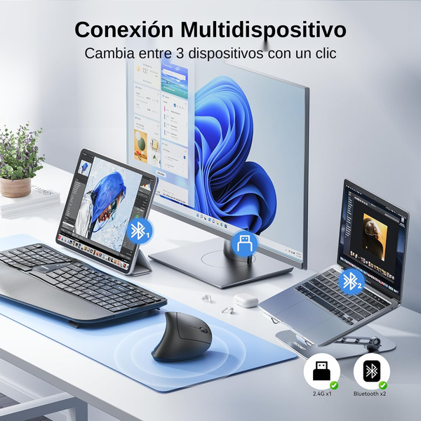 Mouse Vertical MarketGoRD — Ergonómico, Inalámbrico y Silencioso 5