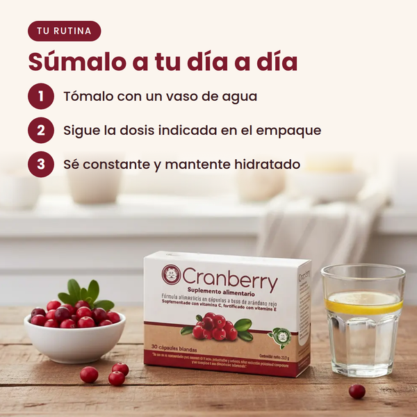 2 X 1 Capsulas de Cranberry — Cuida tus Vías Urinarias | 30 Cápsulas Blandas 2