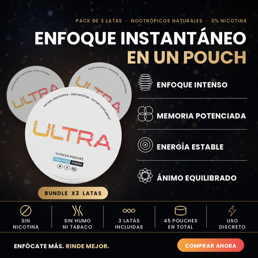 ULTRA Focus Pouch - Enfoque sin Nicotina